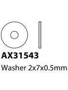 Axial AX31543 Unterlegscheibe 2x7x.5mm (10)