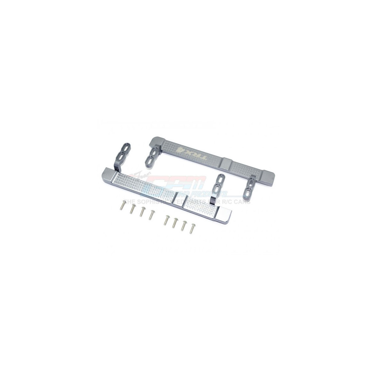 GPM Alu Rock Sliders für TRX-4 Silbergrau