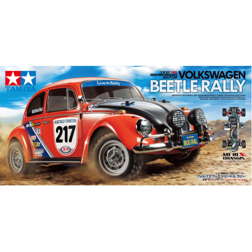 Tamiya 58650 VW Beetle Rally MF-01X Chassis Bausatz