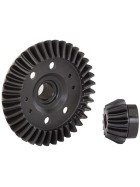 Traxxas 6879R Ring gear, differential/ pinion gear, differential (machined, spiral cut) (rear)