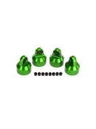 Traxxas 7764G Shock caps, aluminum (green-anodized), GTX shocks (4)/ spacers (8)