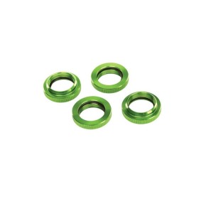Traxxas 7767G Spring retainer (adjuster), green-anodized...