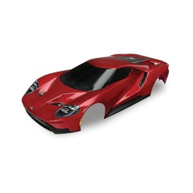 Traxxas 8311R Body, Ford GT, red (painted, decals...