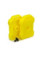 Traxxas 8022A Fuel canisters (yellow) (2)/ 3x8 FCS (1)
