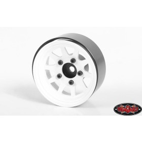 RC4WD OEM Stamped Steel 1.55 Beadlock Wheels White (4)