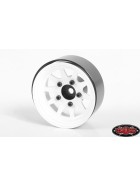 RC4WD OEM Stamped Steel 1.55 Beadlock Wheels White (4)