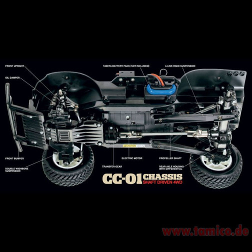 Tamiya Toyota Land Cruiser 40 (CC-01) mit Licht #58445