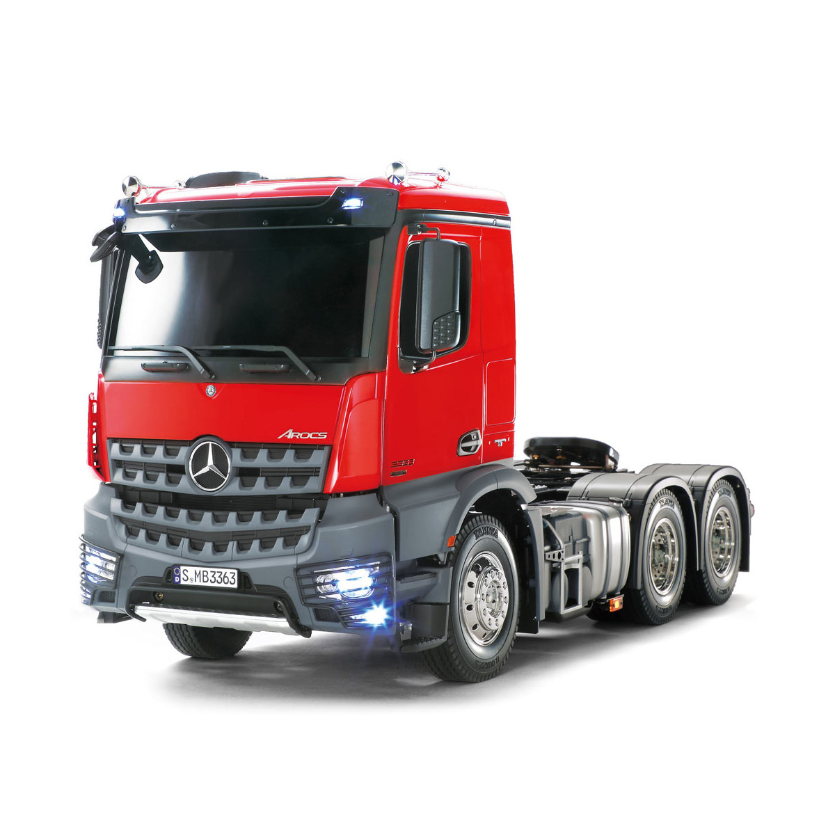 Tamiya 23802 XB MB Arocs 3363 Rot/Grau 2.4GHz 1:14 Full...