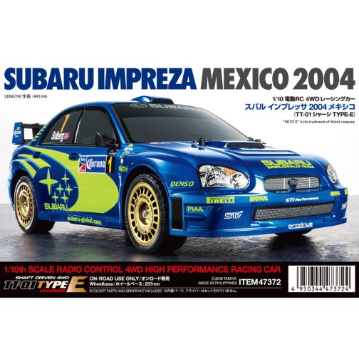 Tamiya 47372 Subaru Impreza WRX 2004 (TT-01E) Kit 1:10