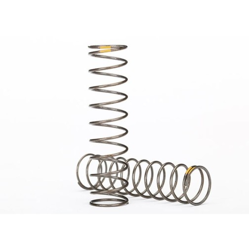 Traxxas 8042 Springs, shock (natural finish) (GTS) (0.22 rate, yellow stripe) (2)