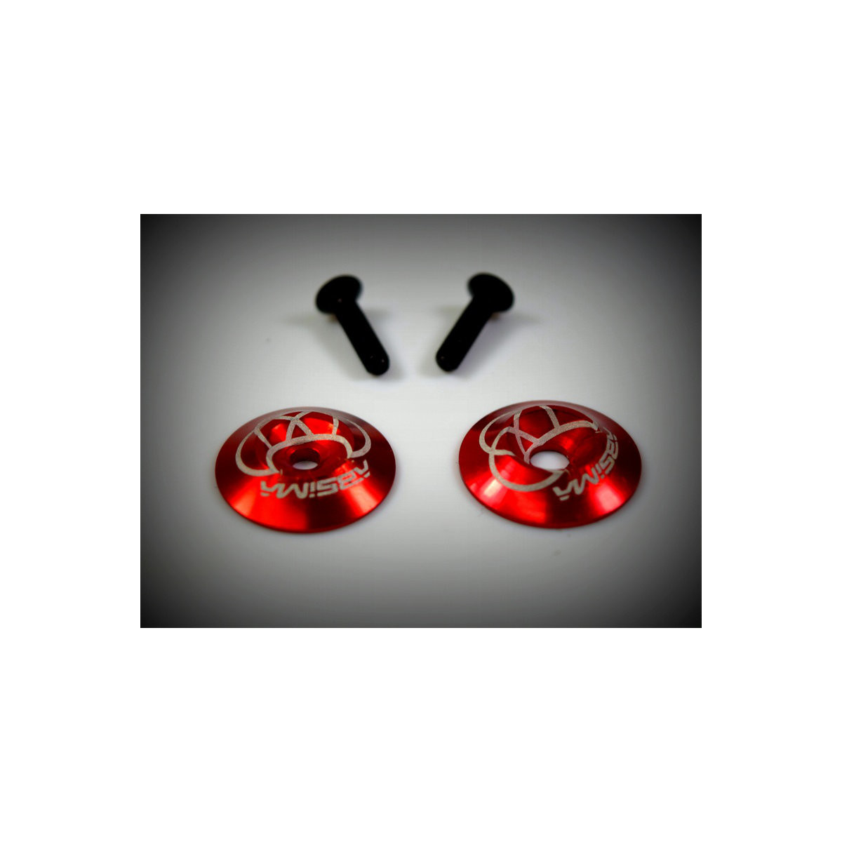Absima Alu Spoilerhaltescheibe 18mm (2) rot