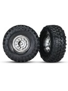 Traxxas 8177 Completewheel Canyon Trail with Chrom-Rims 1.9 (2) TRX-4