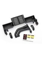 Traxxas 8420 Chassis tray/ driveshaft clamps/ fuel filler (black)