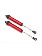 Traxxas 8461R Shocks, GTR, 160mm, aluminum (red-anodized) (fully assembled w/o springs) (rear, no threads) (2)