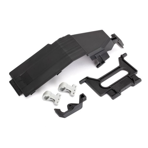 Traxxas 8524 Battery door/ battery strap/ retainers (2)/ latch