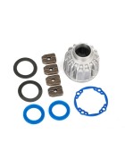 Traxxas 8581X Carrier, differential, aluminum (front or center)/ x-ring gaskets (2), ring gear gasket/ 14.5x20 TW (2)