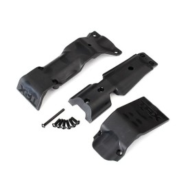 Traxxas 8637 Skid plate set, front/ skid plate, rear/...