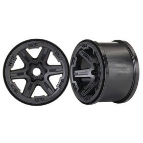 Traxxas 8671 Wheels, 3.8 (black) (2) (17mm splined)