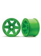 Traxxas 8671G Wheels, 3.8" (green) (2) (17mm splined)
