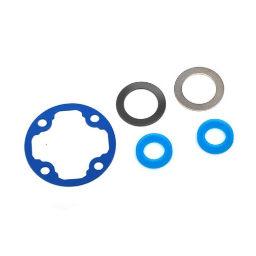 Traxxas 8680 Differential gasket/ x-rings (2)/ 12.2x18x0.5 metal washer (1)/ 12.2x18x0.5 PTFE-coated washer (1)