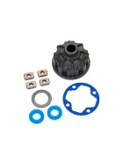 Traxxas 8681 Carrier, differential (heavy duty)/ x-ring gaskets (2)/ ring gear gasket/ spacers (4)/ 12.2x18x0.5 PTFE-coated washer (1)