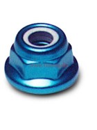 Tamiya #53159 4mm Flange Lock Nut Blue