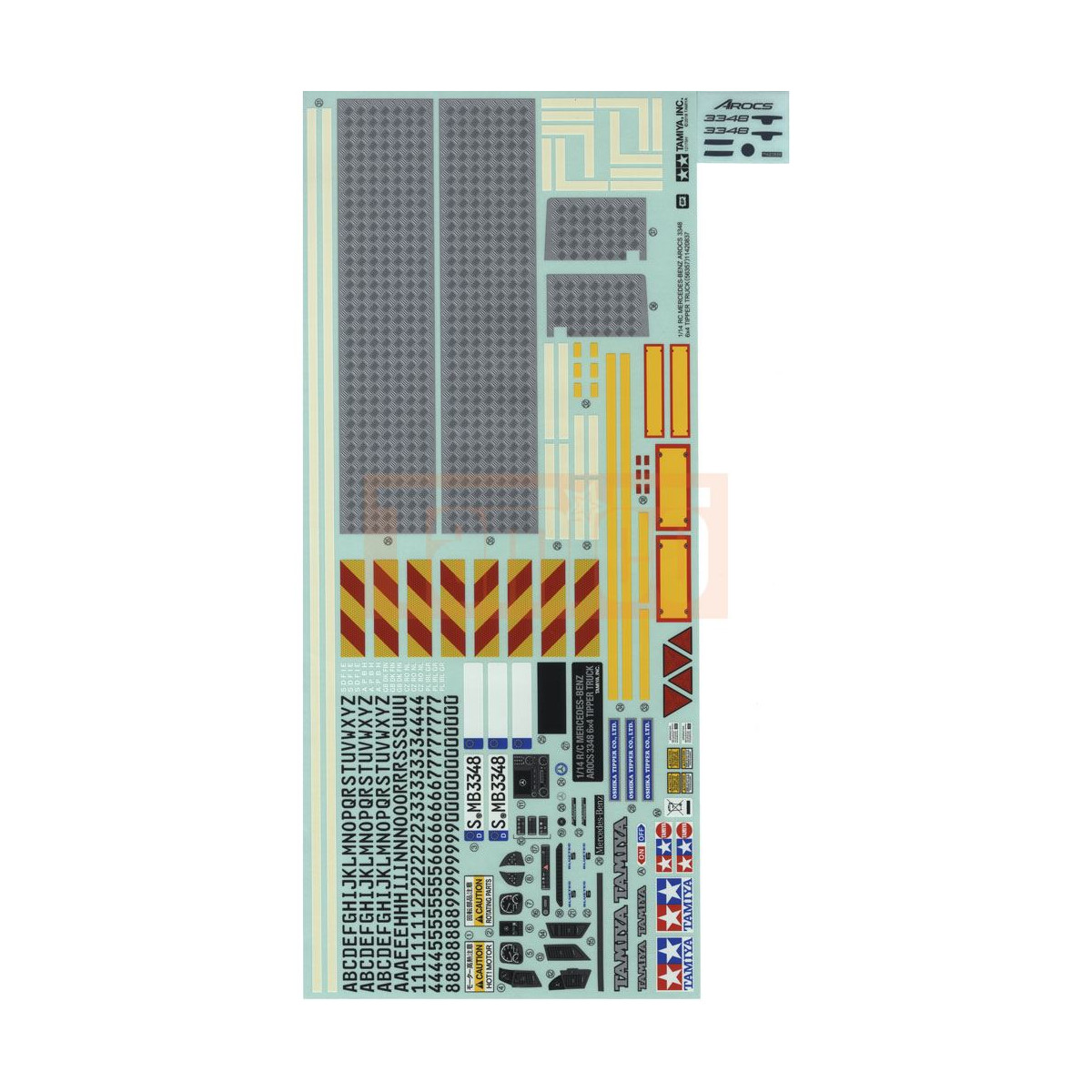 Tamiya 19495932 Aufkleber / Sticker MB Arocs 3348...