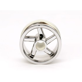 Tamiya #54823 T3-01 Front Wheel (Plated)