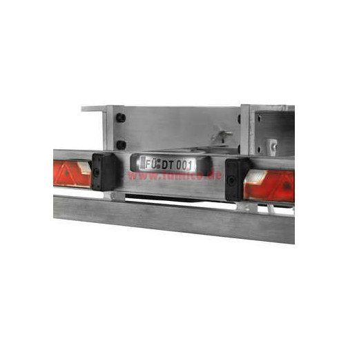 Carson 500907034 Kennzeichenhalter mit Gummipuffer