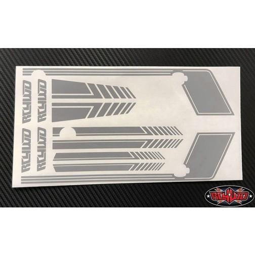 RC4WD Clean Stripes D90 Decal Sheet (Grey)