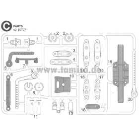 Tamiya #50737 TL01 C Parts (Suspension Arm)