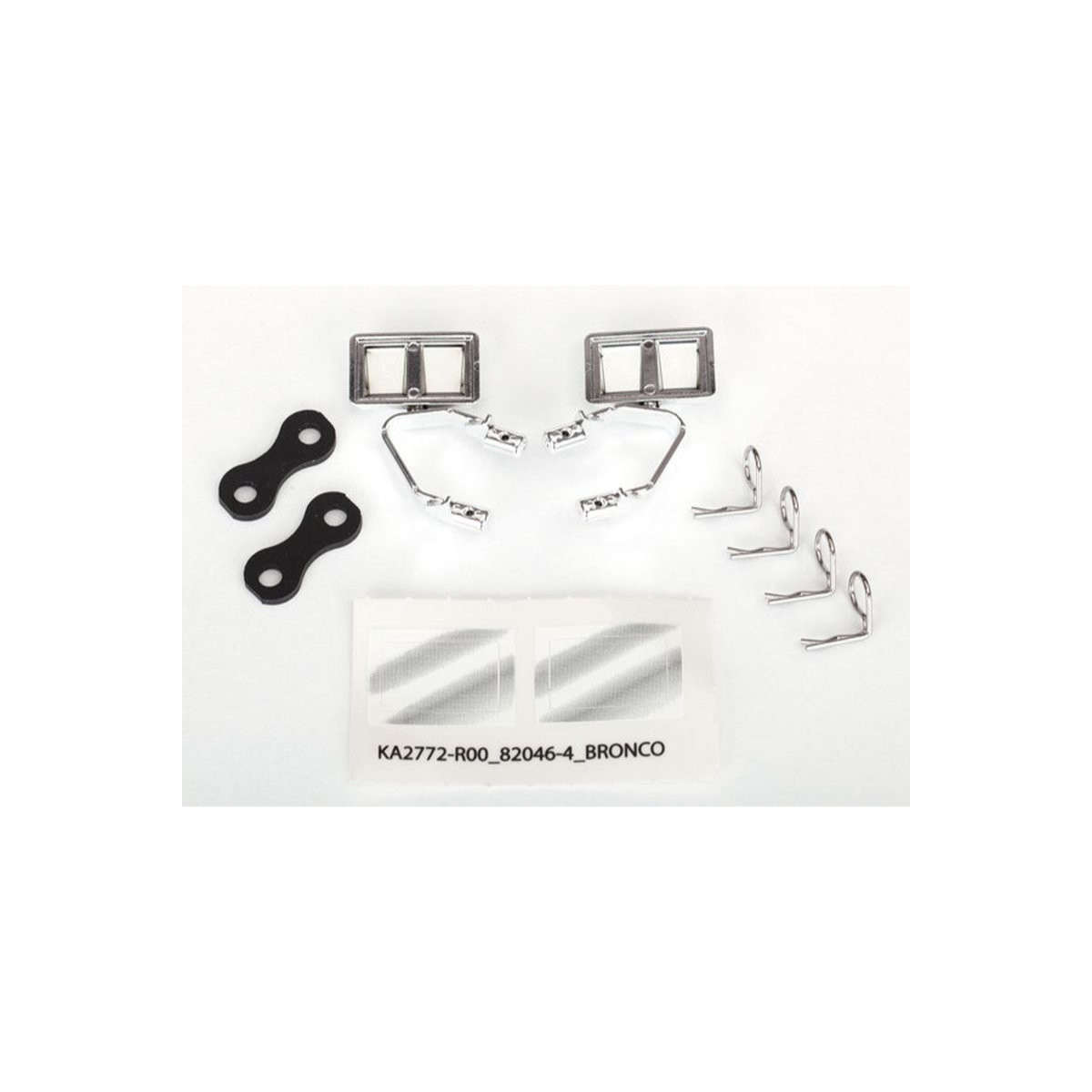 Traxxas 8073X Mirrors, side, chrome (left & right)/...