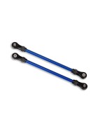 Suspension links, front lower, blue (2) (5x104mm, powder coated steel) (assembled with hollow balls) (for use with #8140X TRX-4 Long Arm Lift Kit)