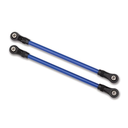 Traxxas 8145X Suspension links, rear lower, blue (2) (5x115mm, powder coated steel) (assembled with hollow balls) (for use with #8140X TRX-4 Long Arm Lift Kit)