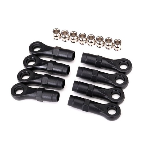 Traxxas 8149 Rod ends, extended (standard (4), angled (4))/ hollow balls (8) (for use with TRX-4 Long Arm Lift Kit)