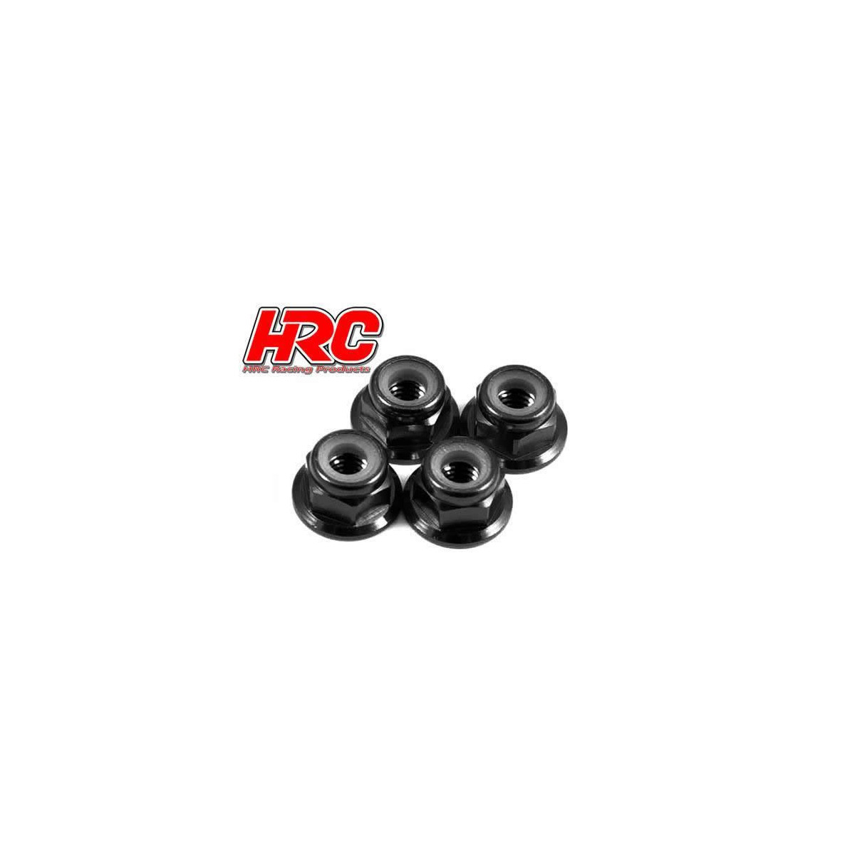 HRC Racing Alu Radmuttern M4 selbstsichernd geflanscht...