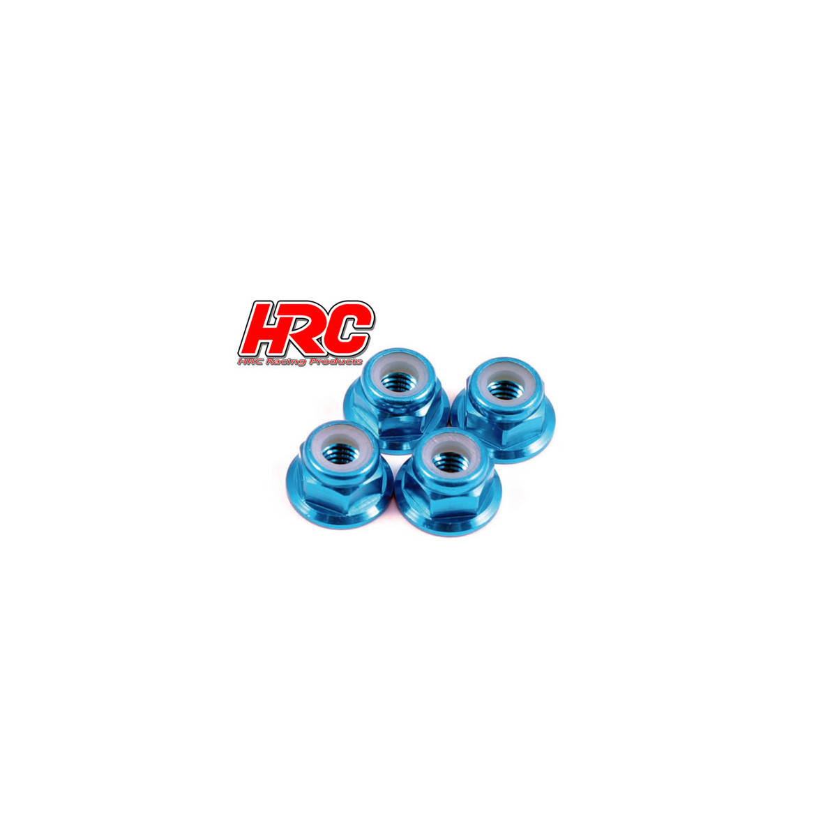 HRC Racing Alu Radmuttern M4 selbstsichernd geflanscht...