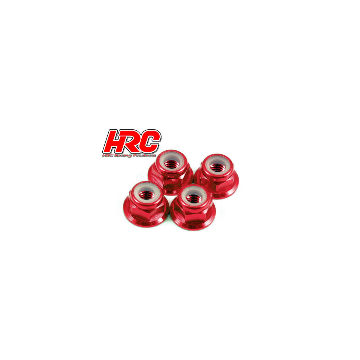 HRC Racing Alu Radmuttern M4 selbstsichernd geflanscht...