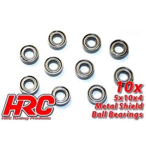 HRC Racing Ball Bearings - metric -  5x10x4mm (10 pcs)
