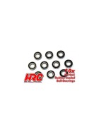 HRC Racing Ball Bearings - metric -  8x16x5mm Rubber sealed (10 pcs)