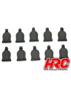 HRC Racing Body Clips Tabs - for 1/10 clips - Black (10 pcs)