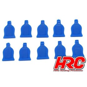 HRC Racing Body Clips Tabs - for 1/10 clips - Blue (10 pcs)