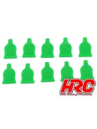HRC Racing Body Clips Tabs - for 1/10 clips - Green (10 pcs)