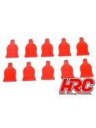 HRC Racing Body Clips Tabs - for 1/10 clips - Red (10 pcs)