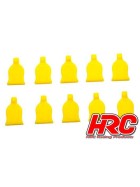 HRC Racing Body Clips Tabs - for 1/10 clips - Yellow (10 pcs)
