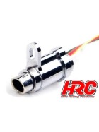 HRC Racing Auspuffanlage mit Dampf (Rauchöl) und LED 1:10