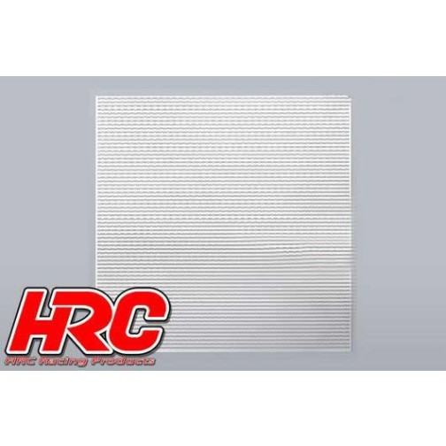 HRC Racing Stahl Kühlergrill / Gitter V4 1:10 100x100mm silber