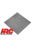 HRC Racing Body Parts - 1/10 Accessory - Scale - Stainless Steel - Modified Air Intake Mesh - 100x100mm - Oval - Black