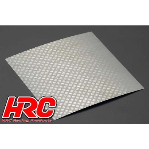 HRC Racing Body Parts - 1/10 Accessory - Scale - Stainless Steel - Modified Air Intake Mesh - 100x100mm - 3-Bar Thread - Silver