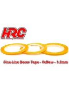 HRC Racing Zierband / Zierstreifen / Bodylines 1.5mm gelb (15m)